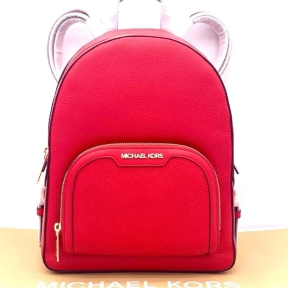 Michael Kors Jaycee Medium Backpack Bright Red/Gold main image 7